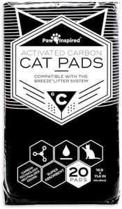 PERITAS Activated Carbon Cat Pads for Breeze Tidy Cat Litter System (20)