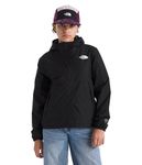 THE NORTH FACE Girls' Warm Antora Waterproof Rain Jacket | Waterproof, Heatseeker Insulation, Hood, Secure Zip Pockets, TNF Black/TNF Black, Medium