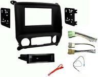 Single or Double Din Car Stereo Radio Dash Install Mount Kit, Wire Harness, and Antenna Adapter Combo Made for Some 2014-2018 Chevrolet Silverado GMC Sierra