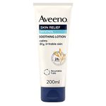 Aveeno Skin Relief Soothing Lotion With Menthol, With Nourishing Oat & Menthol Extract, Suitable For Sensitive Skin, 24-Hour Hydration, Clinically proven to moisturise and protect skin 200ml