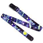 BestSounds Van Gogh Ukulele Strap Starry Night for Soprano Concert Tenor & Baritone Ukulele (Uke-Starry Night)