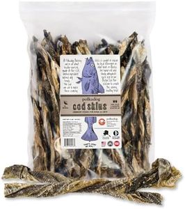 Polkadog Crunchy Cod Skins Dog Sticks - Cod Skins treats for Dogs - All-Natural Pet, Dog Treats - Savory, Healthy Fish-Skin Puppy Treat - Alaskan Treats for Pets - 2 lb.