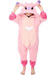 GONAAP Kids Sherpa Angel Onesie Pajamas Animal One Piece Halloween Costume Cosplay for Boys Girls (Sherpa-Angel, 4-5T)