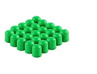 DELUX AUTOMOTIVE® Car Wheel Universal Tire Stem Covers Compatible for Cars, SUVs, Bike and Bicycle, Trucks, Motorcycles Heavy-Duty Valve Cap (Green, Pack of 1000)