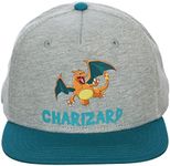 Bioworld Pokemon Charizard Kids Jersey Cap with Contrast Twill Brim Snapback Hat Multicolored