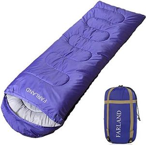 FARLAND Sleeping Bags 20℉ for Adults Teens Kids with Compression Sack Portable and Lightweight for 3-4 Season Camping, Hiking,Waterproof, Backpacking and Outdoors