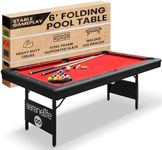 SereneLife 6-Ft Folding Pool Table 