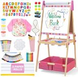 3-in-1 Adjustable Kids Art Easel wi