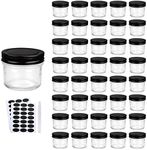 QAPPDA 4oz Glass Jars With Lids,Sma