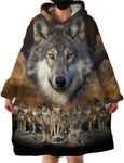 BlessLiving Gold Wolf Sweatshirt Bl