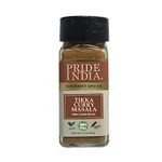 Pride of India – Tikka Curry Masala Seasoning Spice – Gourmet Curry Mix – Ideal for Vegetarian and Meat Dishes – Natural & GMO Free – Easy To Use - 2.4 oz. Small Dual Sifter Bottle