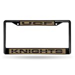 NCAA Rico Industries Laser Cut Inlaid Standard Chrome License Plate Frame, UCF Knights