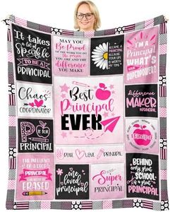 NORGOPRON Principal Gifts for Women, Principal Appreciation Gifts for Womem, Gifts for Principal Appreciation, Best Principal Gifts, Birthday Retirement Gift for School Principal Throw Blanket 60"X50"