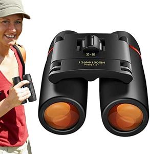 Prismáticos Compactos, Prismáticos Portátiles para Adultos Y Niños, Prismáticos Pequeños con Visión De Poca Luz, Prismáticos Ligeros para Observación De Aves, Caza, Viajes, Senderismo, Deportes