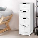 Artiss Chest of Drawers 4 Drawer Wh