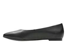 Clarks Women's Chia Violet Ballet Flats, Black Leather Black Leather, 6 UK