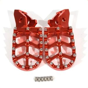 Motorcycle Foot Pegs 7075 Aluminum Pedals for Surron Ultra Bee, Surron Accessories for Surron Electric Dirt Bike (Red)