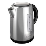 BLACK+DECKER 1.7L Cordless Kettle, Silver, KE2000SD