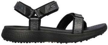 Skechers Women's 600 Spikeless Golf Sandalen Shoe, Black, 4 UK