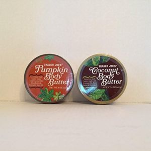 Trader Joe's Pumpkin Body Butter and Trader Joe's Coconut Body Butter Luxurious Valentine Bundle (2 Items)