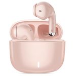 Wireless Earbuds for Samsung S24 Ultra S23 Fe S22+ S21, 5.3 Bluetooth Earbuds Ear Buds with Mic Touch HiFi Stereo Wireless Headphone for iPhone 16 15 Pro Max 14 Plus Pixel 8 7 Pro 6 A, Pink