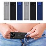 Adjustable Waist Extender, 6pcs Adjustable Elastic Waist Extenders, Elastic Waist Extenders, Elastic Button Extender Pants Waist Extension for Trousers Jeans Pants Slacks Pregnant Trousers