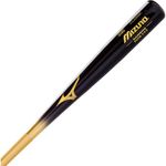 Mizuno MZB243 Classic Bamboo Wood Baseball Bat, Black/Gold, 32-Inch