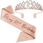 18th Birthday Crown and Sash, 18th 