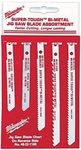 Milwaukee 49-22-1168 Universal Shank Metal/Wood Cutting Jig Saw Blade Assortment, 5-Pack