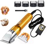 Electric Professional Dog Grooming Clippers, 350W Sheep Shears Pet Grooming Clippers for Heavy Duty Hair,Horses Cat Farm Livestock Fur Carpet Trimmers Shaver for Thick Coats