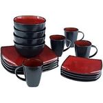 Better Homes and Gardens Tuscan Red 16-Piece Dinnerware Set by Better Homes & Gardens