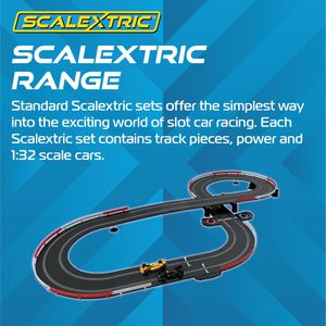 Scalextric 1:32 Grand Prix Slot Car Track Set – Racing Toy Kit