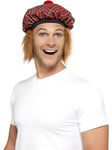 Smiffy's Men's Tam-O-Shanter Tartan Hat with Hair and Pom Pom, Multi, One Size