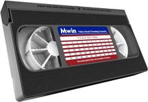 MWIN VHS Head Cleaner for VHS/VCR Players, Dry Technology- No Fluid Reusable Video Head Cleaner Tape