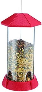 NORTH STATES INDUSTRIES 9330 061095 2.25 lb Cap Village Collection Gazebo Bird Feeder, Red