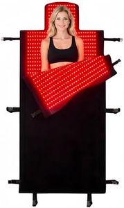2025 Upgraded 75"x 35'' Dual Wavelength LED Beads 660nm&850nm Red Light Therapy Blanket Full Body, Used to Face and Body Pain Relief Skin Health Personal Care