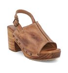 Bed|Stu Marie Womens Leather Heels, Tan Dd, 9.5