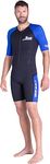 Cressi Mens Tiburon Man Monopiece 2 Mm Shorty Wetsuit, Black / Blue, XL EU