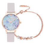 Olivia burton Under The Sea Analog Silver Dial Women's Watch-OBGSET142