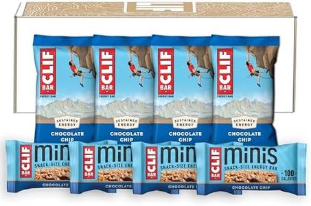 CLIF BAR - Chocolate Chip - Full Size and Mini Energy Bars - Made with Organic Oats - Non-GMO - Plant Based - 2.4 oz. and 0.99 oz. (20 Count)