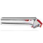 Dreamfarm Garject 2-In-1 Garlic Peeler, Garlic Press & Mincer with Garlic Peel Ejector, Chrome-Plated Zinc - Red
