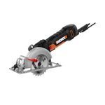 Worx WX439L 4.5 Inch and 4.5 Amp One Hand Compact Circular Saw, Black and Orange