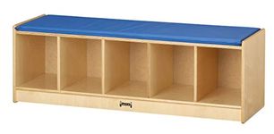 Jonti-Craft 90936JC 5 Section Bench Locker, Blue