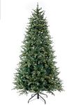 Holiday Stuff 5' Slim Black Hills Spruce Artificial Christmas Tree prelit with LED Lights (5ft)