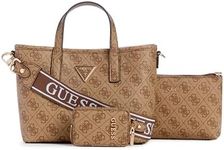 GUESS Latona Mini Tote, Latte Logo,