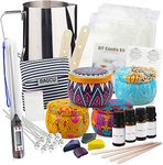 YINUO LIGHT Candle Making Kit DIY Supplies of Scented Candles with Beeswax Dyes Fragrances Oils Melting Pot Thermometer Candle Wicks Stickers Tins Set for Adults DIY Starter