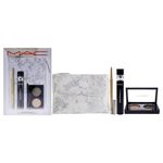 Snowtrance Eye Kit by MAC for Women - 4 Pc 0.1oz Eye Shadow Duo, 0.41oz M-A-C Stack Mascara - Black, 0.01oz M-A-C Colour Excess Gel Pencil Eye Liner - Gold Goals, Pouch