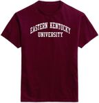 Barnesmith Eastern Kentucky University EKU Colonels Short Sleeve Adult Unisex T-Shirt, Classic, Maroon, Large