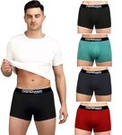 DISPENSER Men's Underwear||Modal Trunk ||Solid Boxer || Shorts Pack of 5 Multicolour