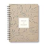 Compendium Spiral Notebook - Wild at Heart — A Designer Spiral Notebook with 192 Lined Pages, College Ruled, 7.25”W x 9.25”H